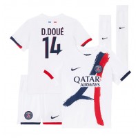 Dres Paris Saint-Germain Desire Doue #14 Preč pre deti 2024-25 Krátky Rukáv (+ trenírky)